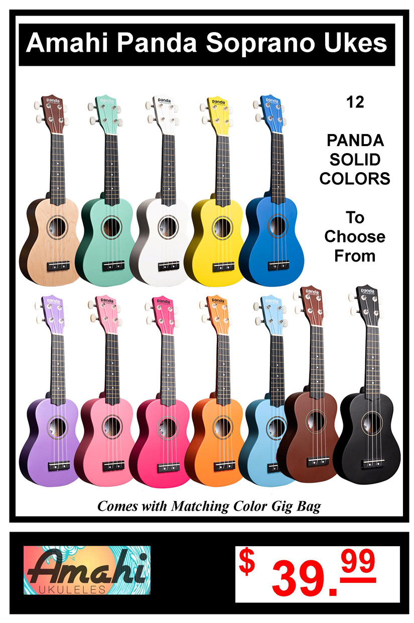 NEW Amahi Soprano/Concert Ukuleles | +15 Different Colors | Gigbag Included